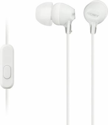 Гарнитура SONY MDR-EX15APW вкладыши, цвет белый