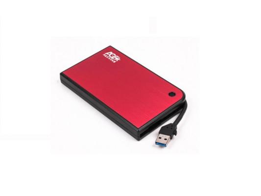 Мобил рек AgeStar 3UB2A14 (Red) usb3.0 to 2,5" hdd SATA алюминий