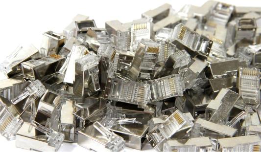 Коннекторы RJ-45 для FTP кабеля 5 кат. экранированный VCOM <VNA2230 ,100 шт в пакете