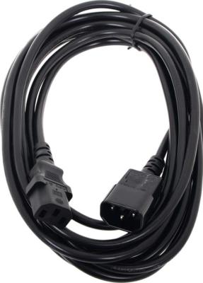 Кабель питания сист.блок-монитор Cablexpert PC-189-VDE-5M, 5м, C13-C14, VDE, 10А, черный, с заземлением