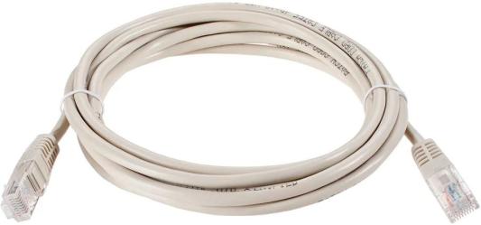 Патч-корд литой "Aopen" UTP кат.5е 5м серый <ANP511_5M