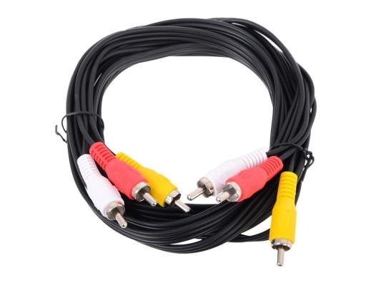 Кабель соединительный 3xRCA (M) - 3xRCA (M), 3m Telecom <TAV7150-3M