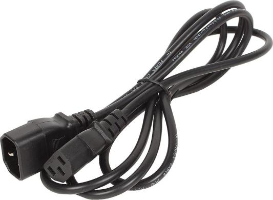 Кабель монитор - компьютер (UPS - устройство) 220V Telecom <TP020-IEC320-C13/C14-1.8-BK, 1,8 м