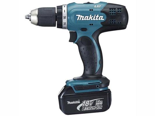 Аккумуляторная дрель-шуруповерт Makita DDF453RFE Дрель ак,18В,2х3АчLi-ion,БЗП-13мм,0-400\\1300об\\м,42\\27Нм,1.8кг,чем,совмест с 4АчLi-ion