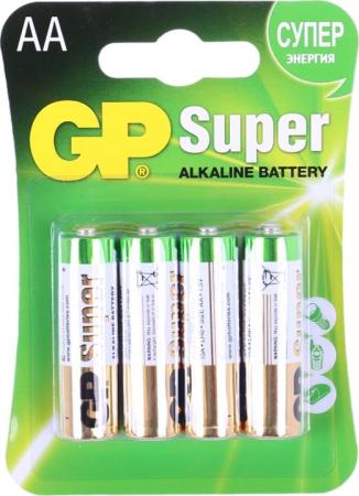 Батарея GP 15A 4шт. Super Alkaline (AA) GP15A-2CR4