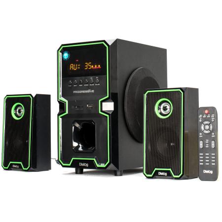 Колонки Dialog Progressive AP-222B black 2.1, 30W+2*10W RMS, Bluetooth, USB+SD reader