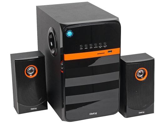 Колонки Dialog Progressive AP-240B BLACK 2.1, 50W+2*10W RMS, Bluetooth, USB+SD reader