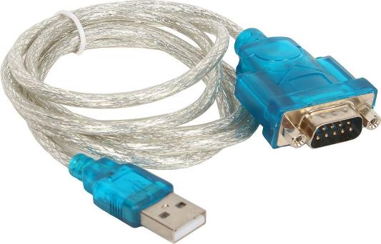 ORIENT USS-112, кабель-адаптер USB Am to RS232 DB9M (WCH CH340, поддержка Win 8.x/10), 1.2м, крепеж разъема - гайки