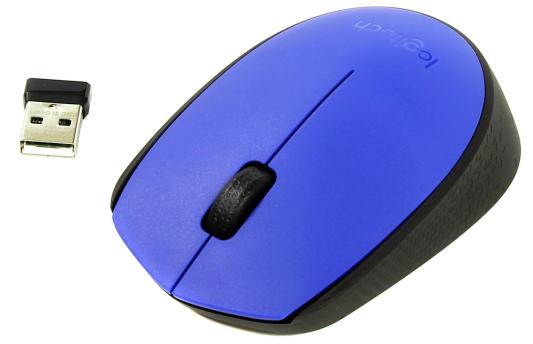 Мышь (910-004640) Logitech Wireless Mouse M171, Blue