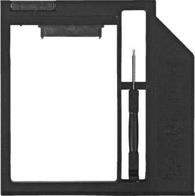 Адаптер оптибей Espada SS90 (optibay, hdd caddy) SATA/miniSATA (SlimSATA) 9мм для подключения HDD/SSD 2,5” к ноутбуку вместо DVD