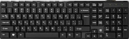 Проводная клавиатура DEFENDER Accent SB-720 RU,черный,компактная