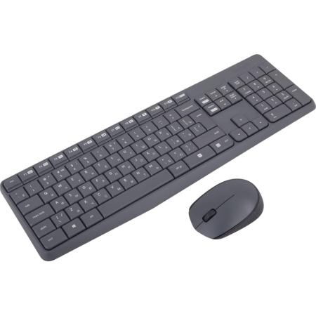 (920-007948) Клав. + Мышь Беспроводная Logitech Wireless Keyboard and Mouse MK235 Grey