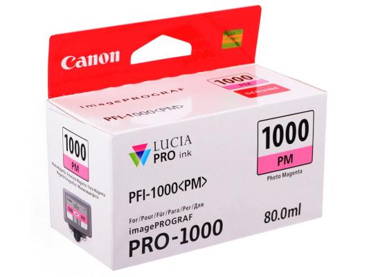 Картридж Canon PFI-1000 PM для IJ SFP PRO-1000 WFG фото пурпурный 0551C001