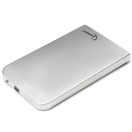 Внешний корпус 2.5" Gembird EE2-U2S-41-S, серебро, USB 2.0, SATA, металл