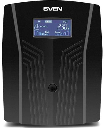 ИБП SVEN Pro 1500 1500VA/900W LCD, USB, RJ-45 (3 EURO)