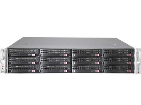Корпус Supermicro CSE-826BE1C-R920LPB 2U, up 12x3.5 Hot Plug SAS/SATA/SAS3 + 2x2.5(Rear) Hot Plug HDD, 2x920W (RPS), Rack Rails, 3xFAN, 13.68"x13"