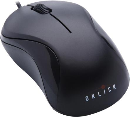 Мышь Oklick 115S black optical (1000dpi) USB for notebook (2but)