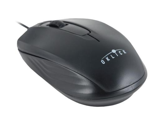 Мышь Oklick 195M black optical (800dpi) USB (2but)