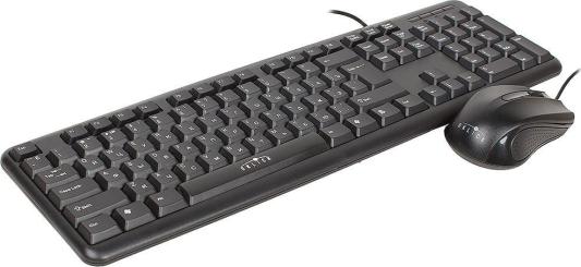 Клавиатура + мышь Oklick 600M клав:черный мышь:черный USB