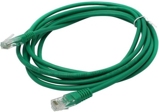 Патч-корд литой Aopen/Qust UTP кат.5е 3м зеленый <ANP511_3M_G