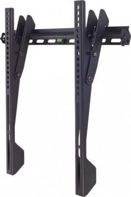 Кронштейн Kromax VEGA-12 black, настенный для TV 22"-65", max 50 кг, 1 ст св., нак. 0°-8°, от ст. 42 мм, max VESA 400x400 мм.