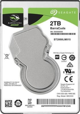 Жесткий диск 2.5" 2Tb Seagate ST2000LM015 Barracuda SATAIII (5400rpm 128Mb)