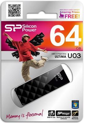 Флешка USB 64GB Silicon Power Ultima U03 SP064GBUF2U03V1K черный