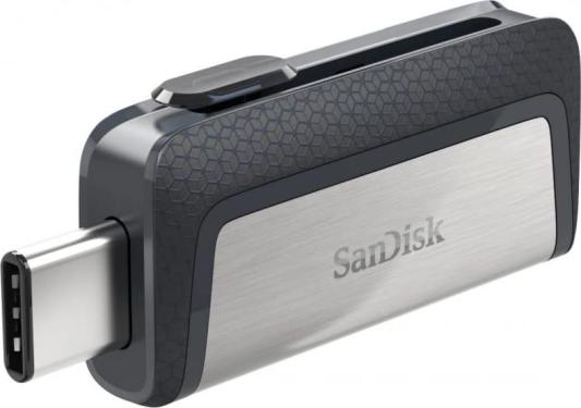 Флешка USB 64Gb SanDisk Ultra Dual SDDDC2-064G-G46 серый с узором
