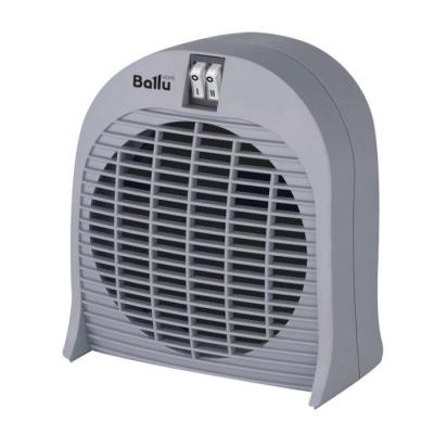 Тепловентилятор BALLU BFH/S-04 серый, спиральный, S-25 м?, 2 ступени мощности 1,0/2,0 кВт., защита от перегрева