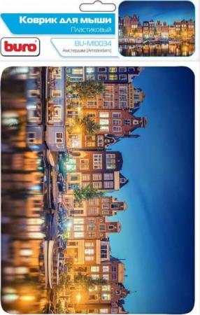 Коврик для мыши Buro BU-M10034 пластик Амстердам