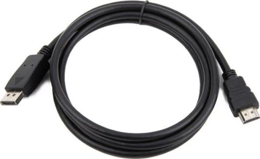Кабель DisplayPort->HDMI Cablexpert CC-DP-HDMI-3M, 3м, 20M/19M, черный, экран, пакет