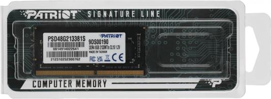 Оперативная память для ноутбука Patriot PSD48G213381S DIMM 8Gb DDR4 2133 MHz PSD48G213381S