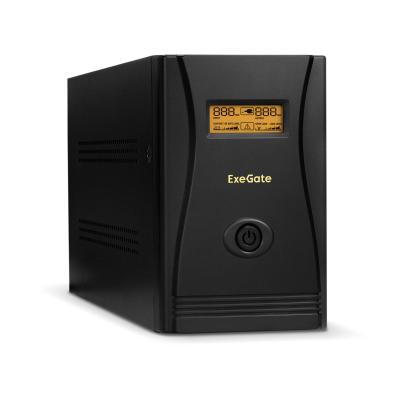 ИБП Exegate ULB-1000 LCD 600Вт 1000ВА черный EP212519RUS