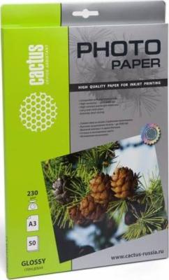 Бумага Cactus CS-GA323050 А3 230г/кв.м глянцевая 50л