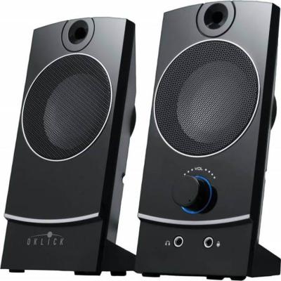 Колонки Oklick OK-118 2.0 black 4W  портативные