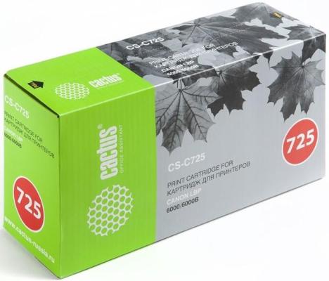 Картридж Cactus CS-C725D 1600стр Черный