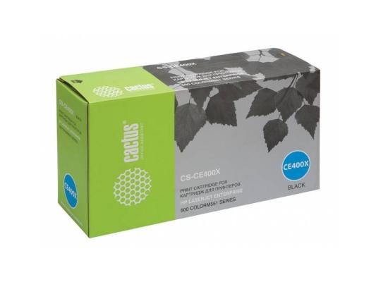 Картридж Cactus CS-CE400X 11000стр Черный