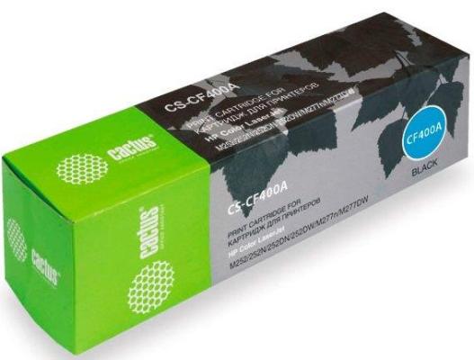 Тонер-картридж Cactus CS-CF400A 1500стр Черный