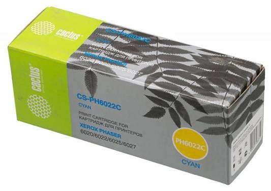 Картридж Cactus CS-PH6022C 1000стр Голубой
