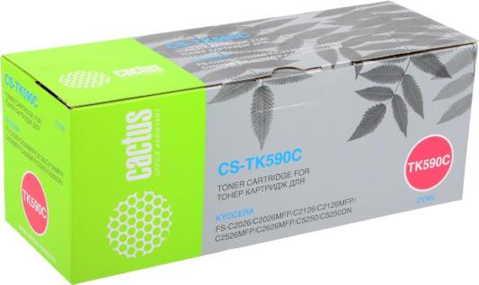 Тонер Cactus CS-TK590С 5000стр Голубой