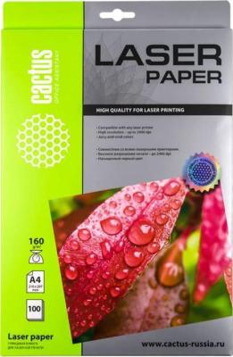 Бумага Cactus CS-LPA4160100 A4 160г/кв.м глянцевая 100л
