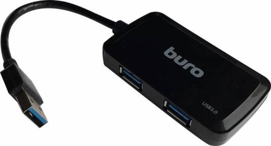 Концентратор USB 3.0 BURO BU-HUB4-U3.0-S 4 х USB 3.0 черный