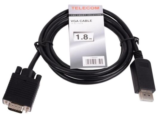 Кабель-переходник DisplayPort -- VGA_M/M 1,8м Telecom <TA669-1.8M