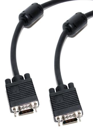 Кабель 5bites APC-133-0100 VGA сигнальный HD15M/HD15M, 2 ферр.кольца, 10м