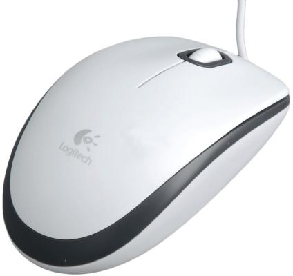 Мышь (910-005004) Logitech Mouse M100 White USB