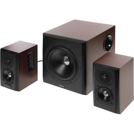 Колонки Edifier S350DB Brown <2.1,150W RMS, дерево, Bluetooth aptX>