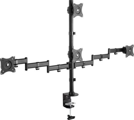 Кронштейн для мониторов Arm Media LCD-T16 Для 4-Х 10"-32", max 4x10 кг, 5 ст свободы, поворот на штанги 360°, высота штанги 450мм, maxVESA100x100мм