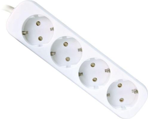 Удлинитель Defender E430 белый 3.0 м, 4 розетки