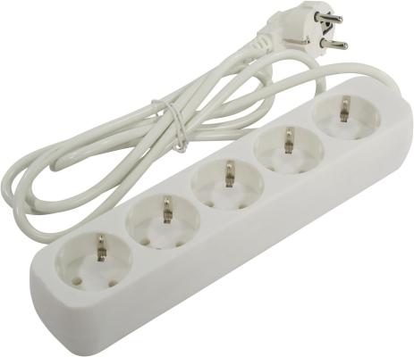 Удлинитель Defender E518 белый 1.8 м, 5 розеток