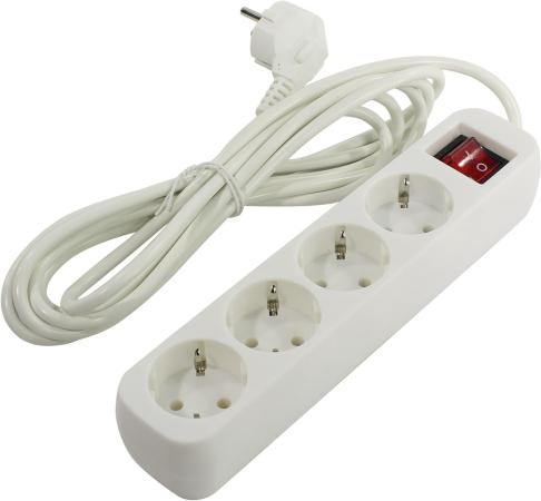 Удлинитель Defender S430 белый 3.0 м, 4 розетки